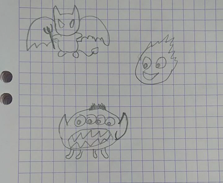 Ánima, boceto enemigos mundo 4