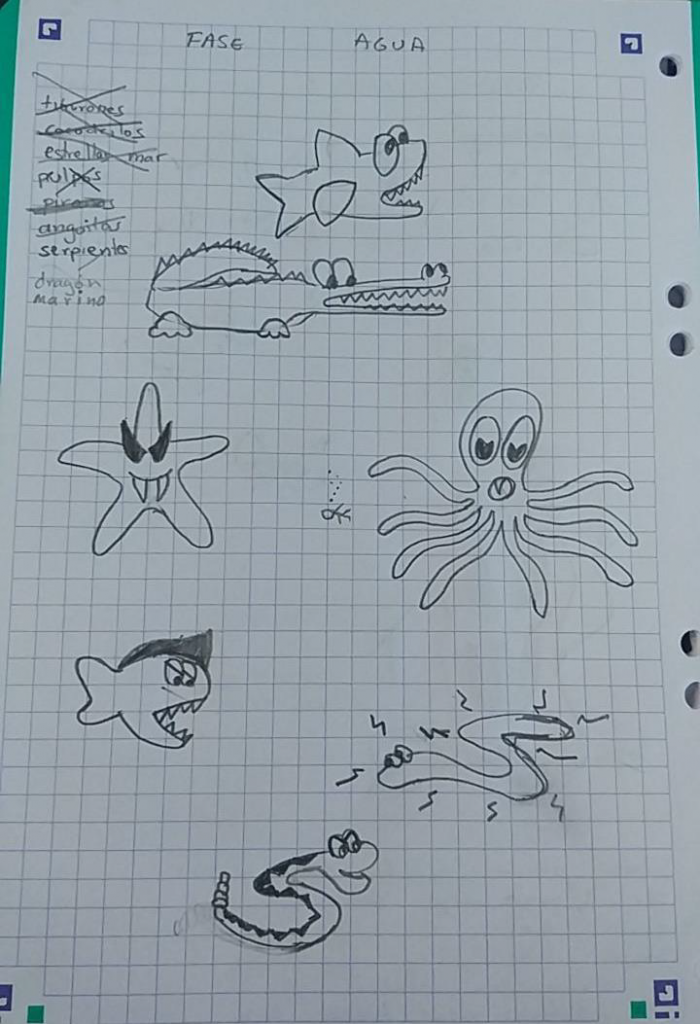 Ánima, boceto enemigos mundo 2